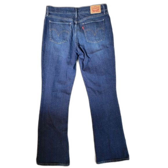 Levi Strauss & Co dark blue 515 bootcut jeans, size 8, inseam 32 inches - Picture 3 of 7
